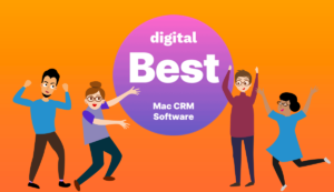People celebrating that digital.com named Daylite Best Mac CRM Software